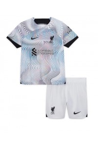 Fotbalové Dres Liverpool Dětské Venkovní Oblečení 2022-23 Krátký Rukáv (+ trenýrky)